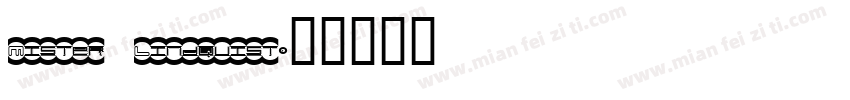 Mister Lindquist字体转换
